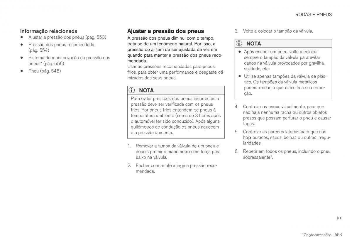 Volvo XC40 manual del propietario / page 555