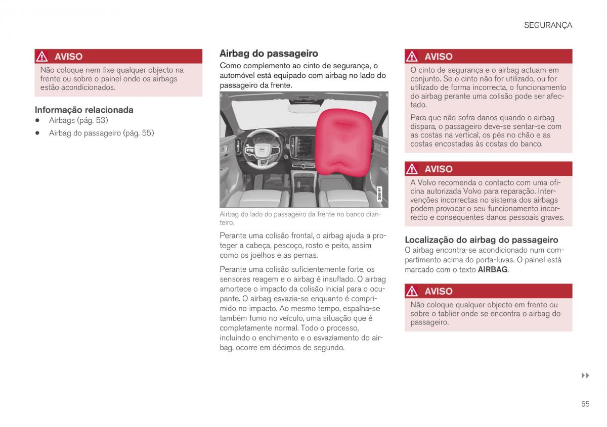 Volvo XC40 manual del propietario / page 57