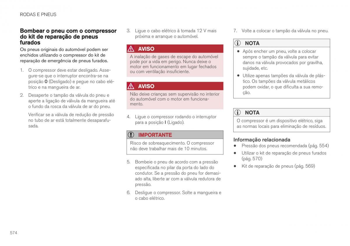 Volvo XC40 manual del propietario / page 576