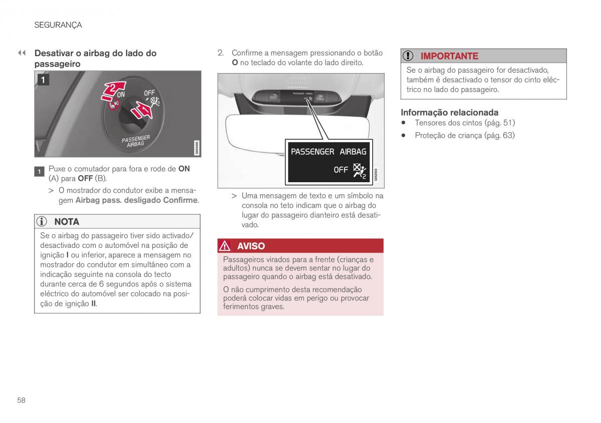 Volvo XC40 manual del propietario / page 60