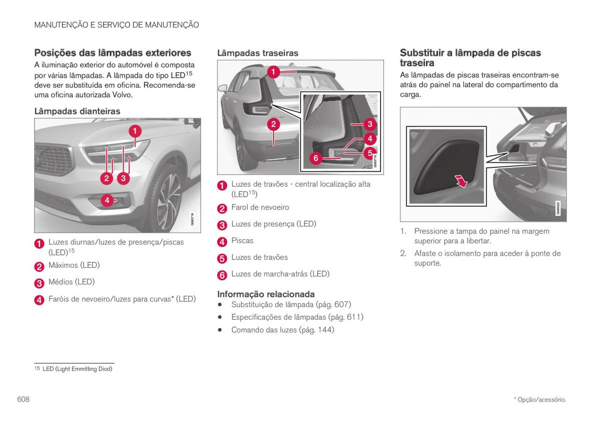 Volvo XC40 manual del propietario / page 610