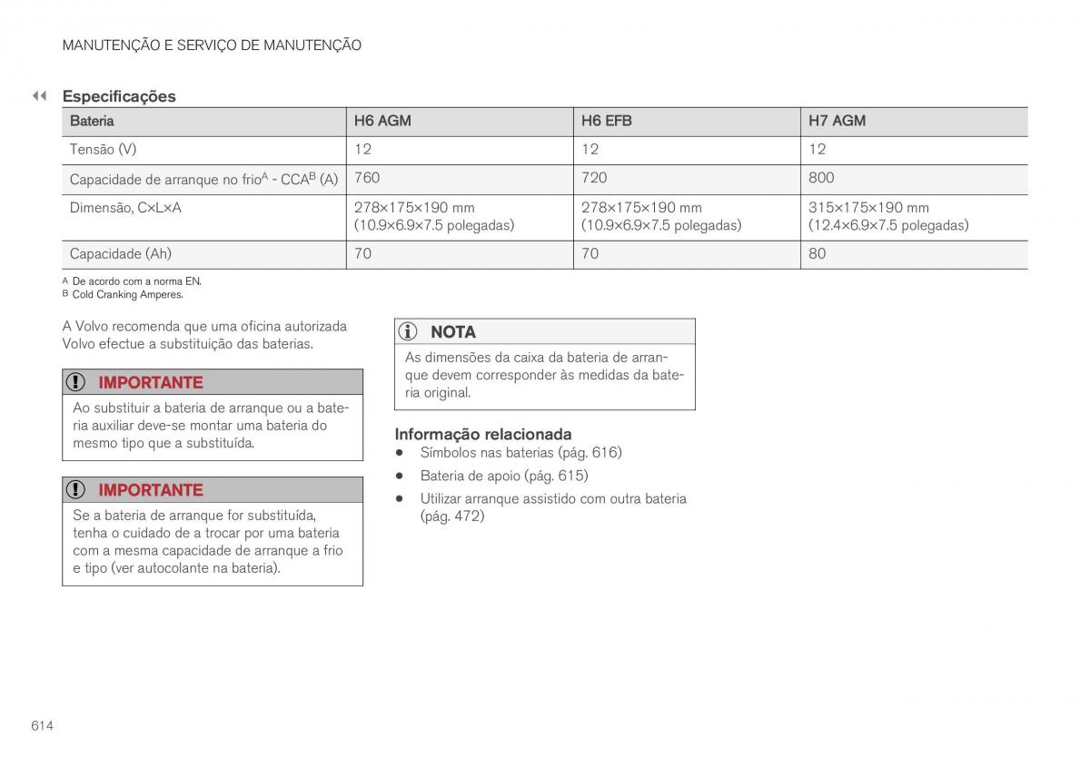 Volvo XC40 manual del propietario / page 616