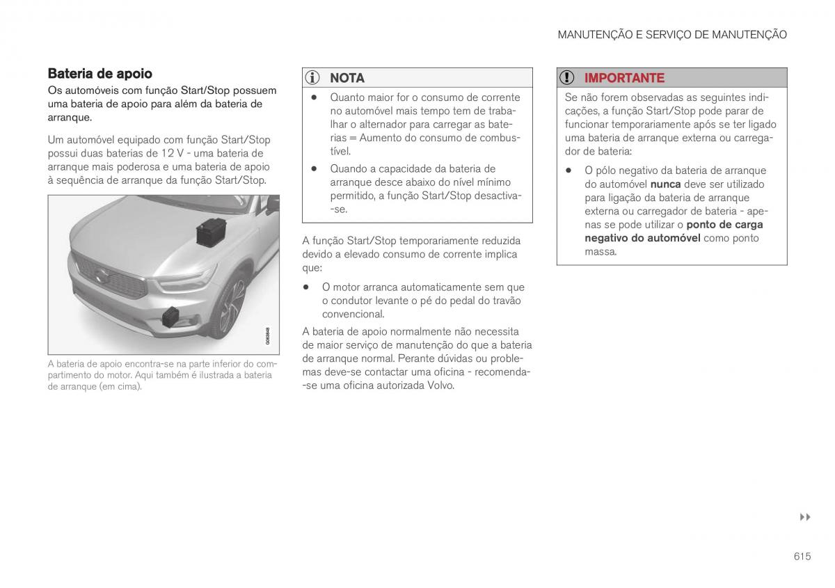 Volvo XC40 manual del propietario / page 617