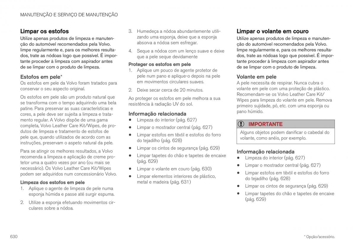 Volvo XC40 manual del propietario / page 632