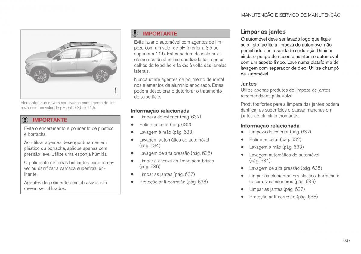 Volvo XC40 manual del propietario / page 639