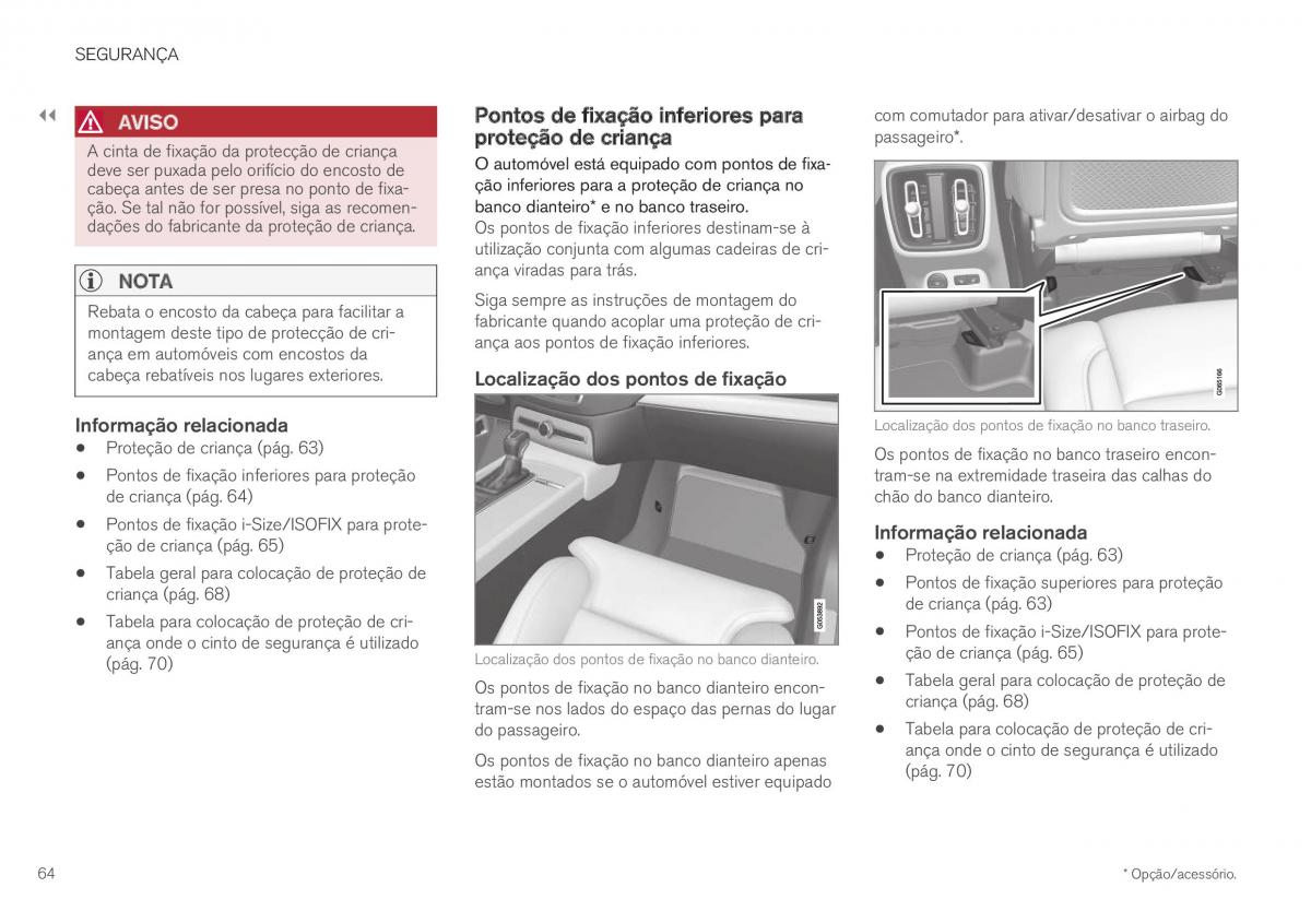 Volvo XC40 manual del propietario / page 66