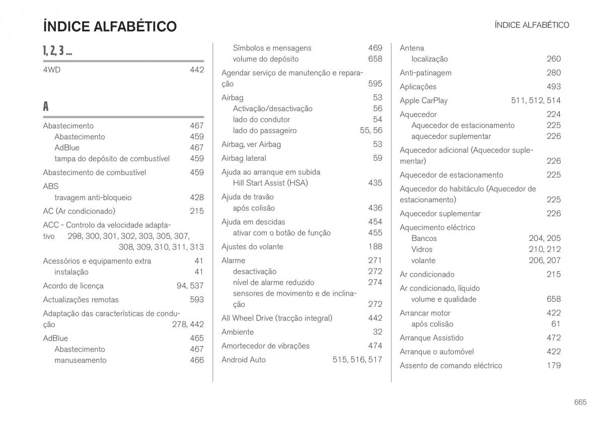 Volvo XC40 manual del propietario / page 667