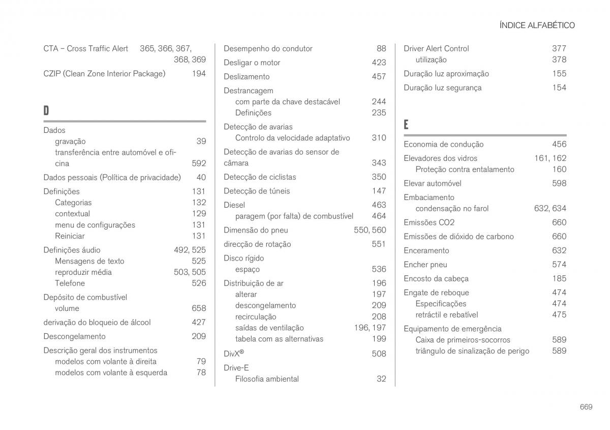 Volvo XC40 manual del propietario / page 671