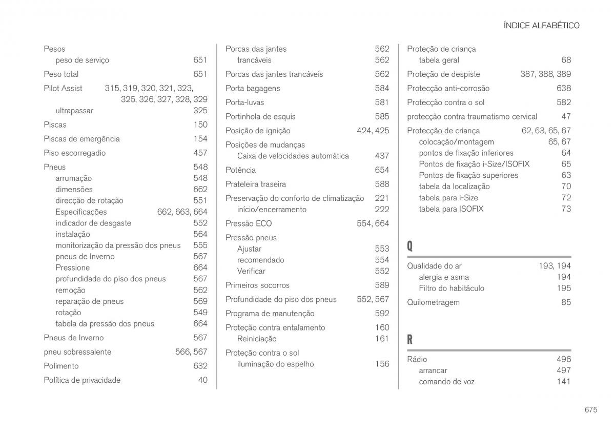 Volvo XC40 manual del propietario / page 677