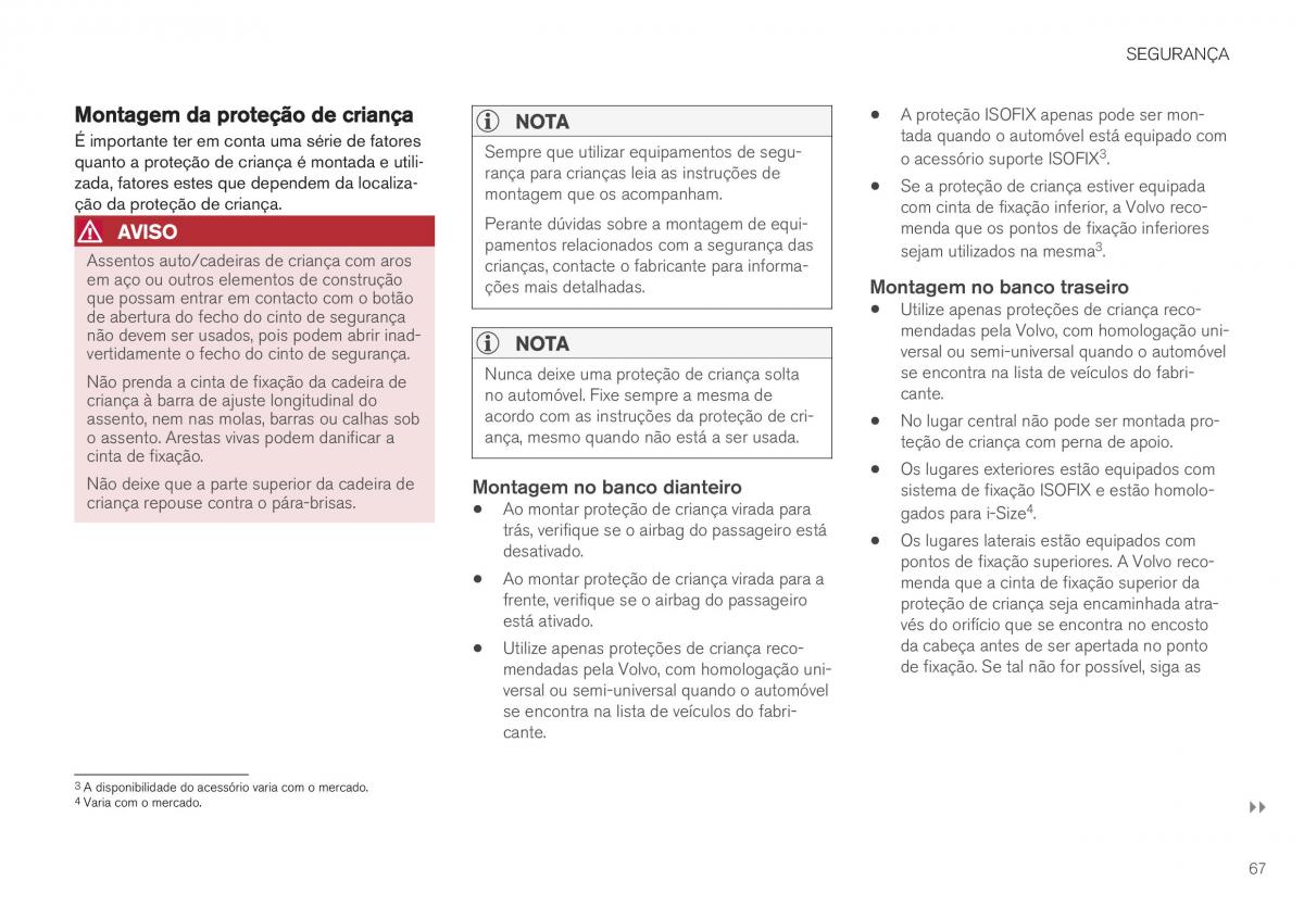 Volvo XC40 manual del propietario / page 69