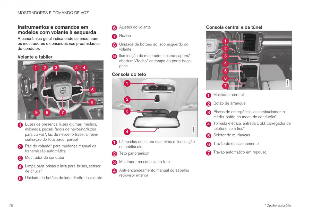 Volvo XC40 manual del propietario / page 80