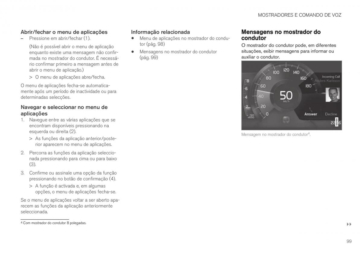 Volvo XC40 manual del propietario / page 101