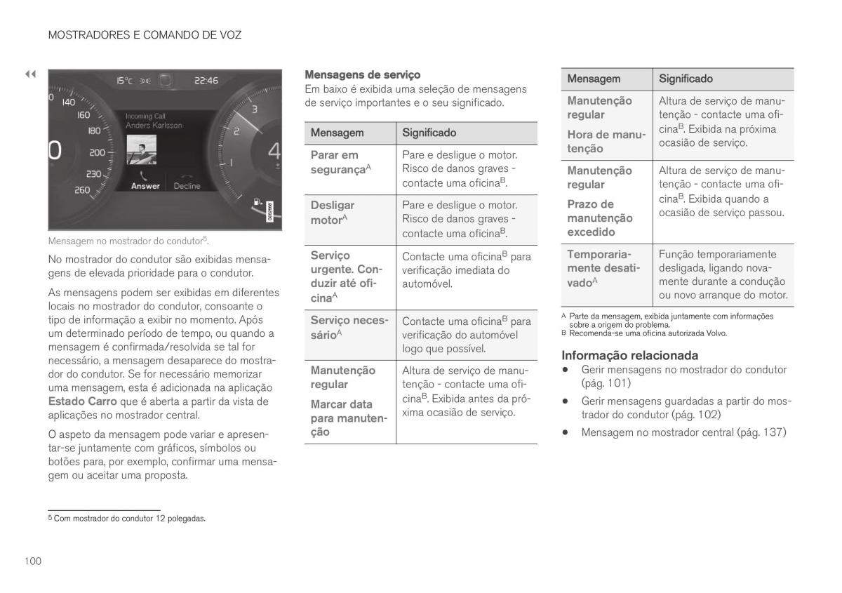 Volvo XC40 manual del propietario / page 102