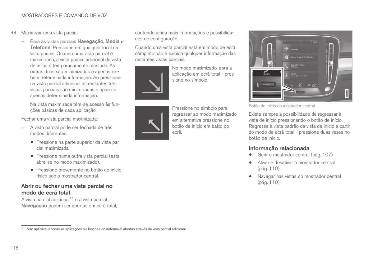 Volvo XC40 manual del propietario / page 118