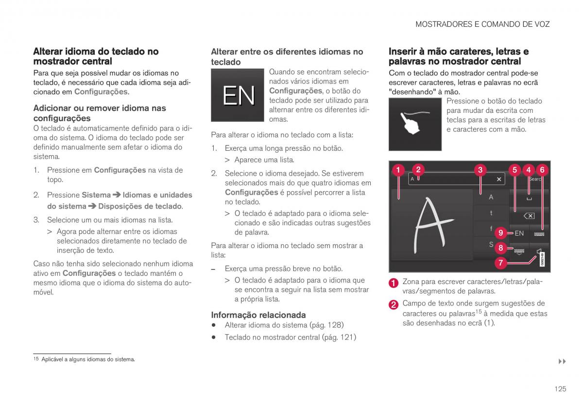 Volvo XC40 manual del propietario / page 127