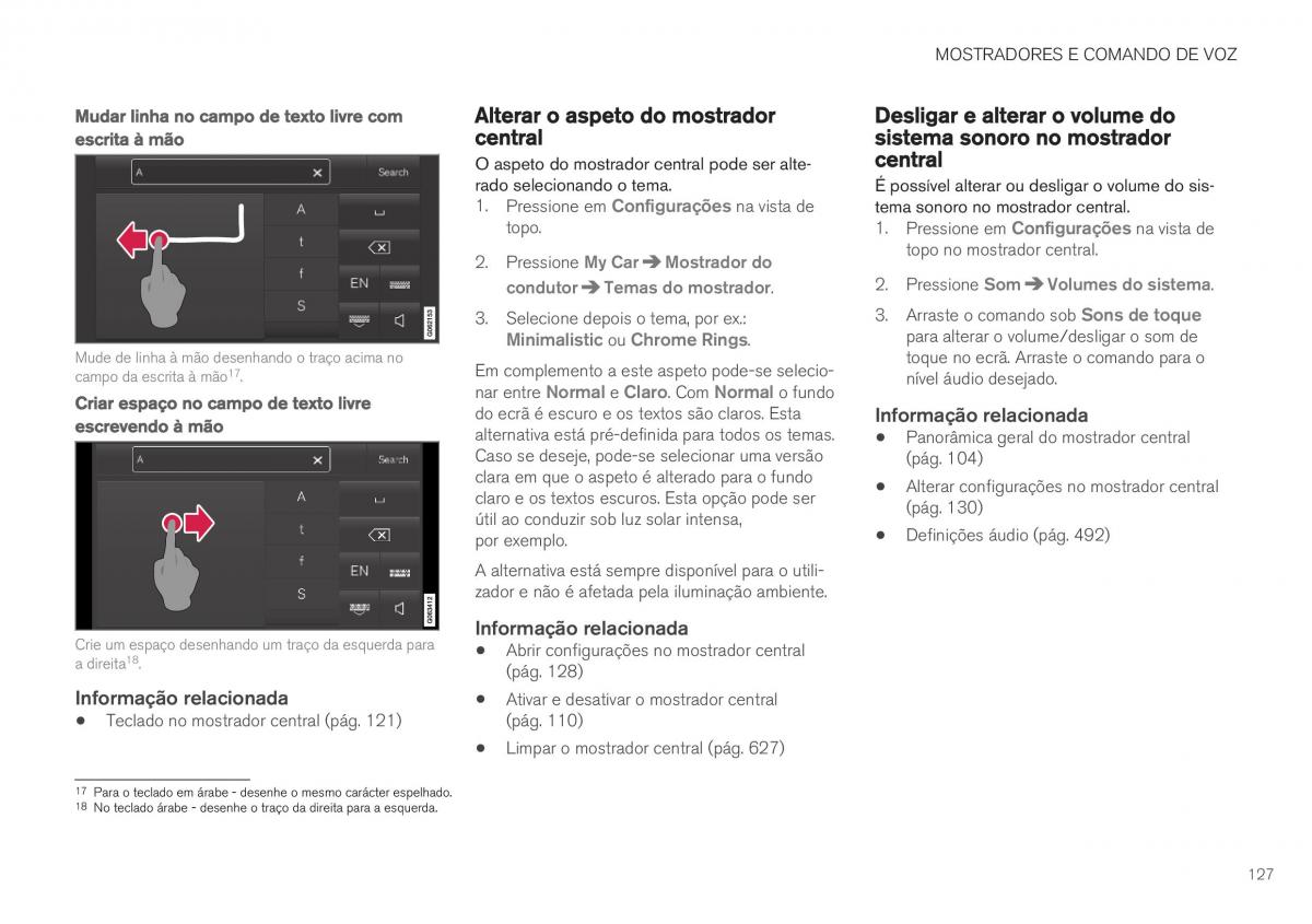 Volvo XC40 manual del propietario / page 129