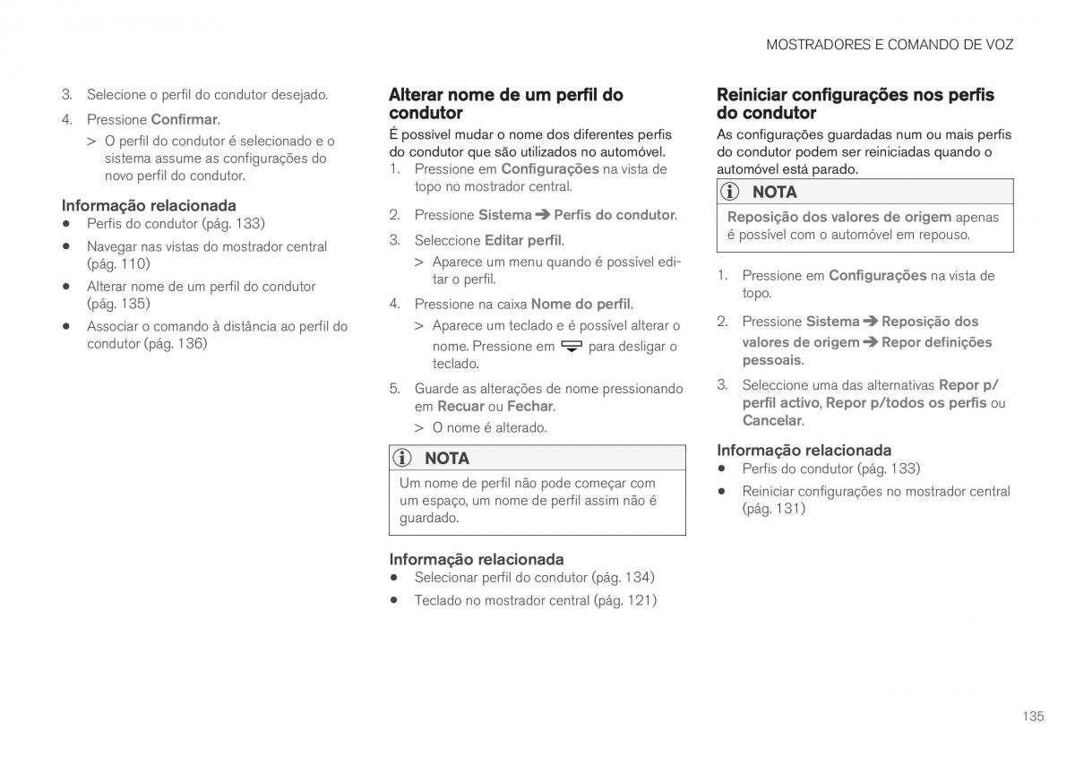 Volvo XC40 manual del propietario / page 137