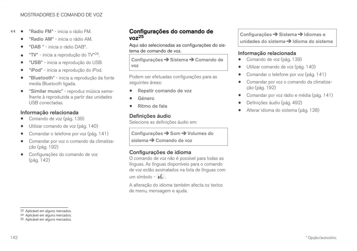 Volvo XC40 manual del propietario / page 144