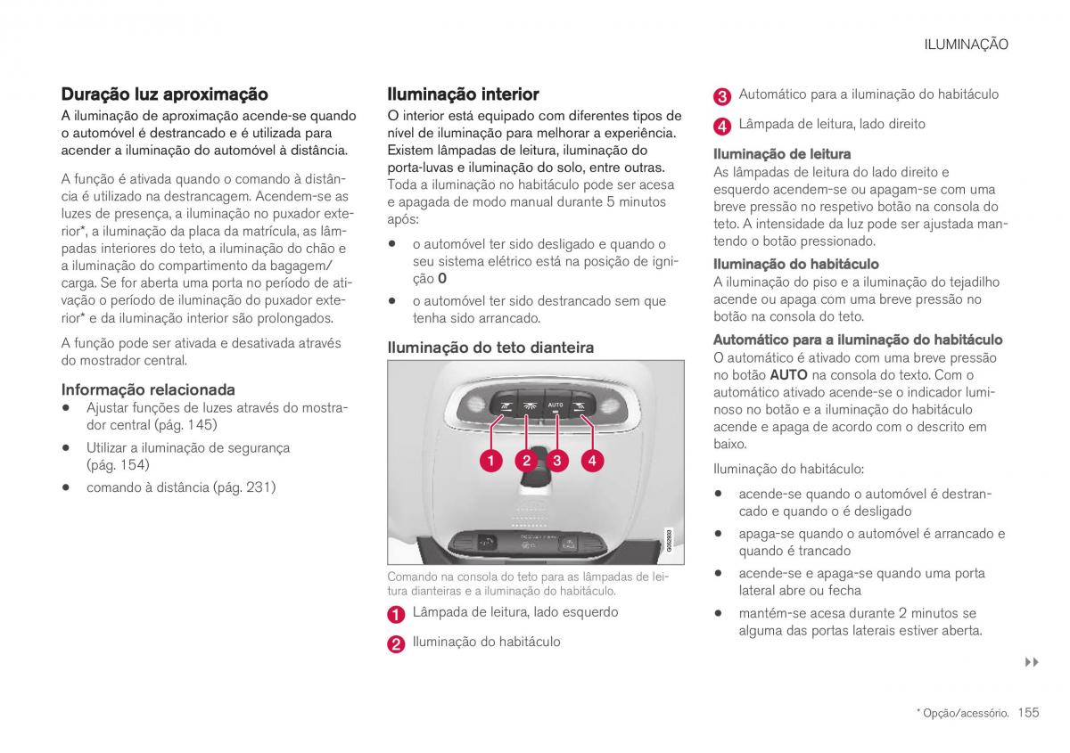 Volvo XC40 manual del propietario / page 157