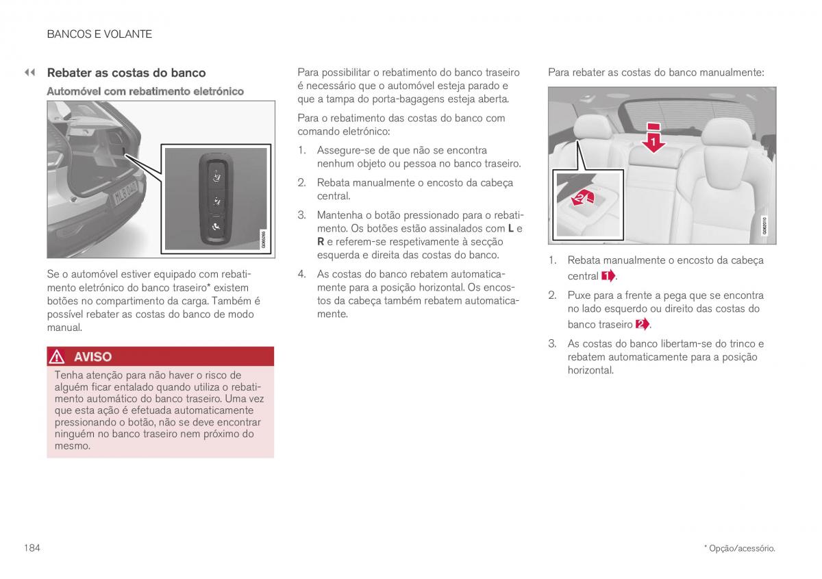 Volvo XC40 manual del propietario / page 186