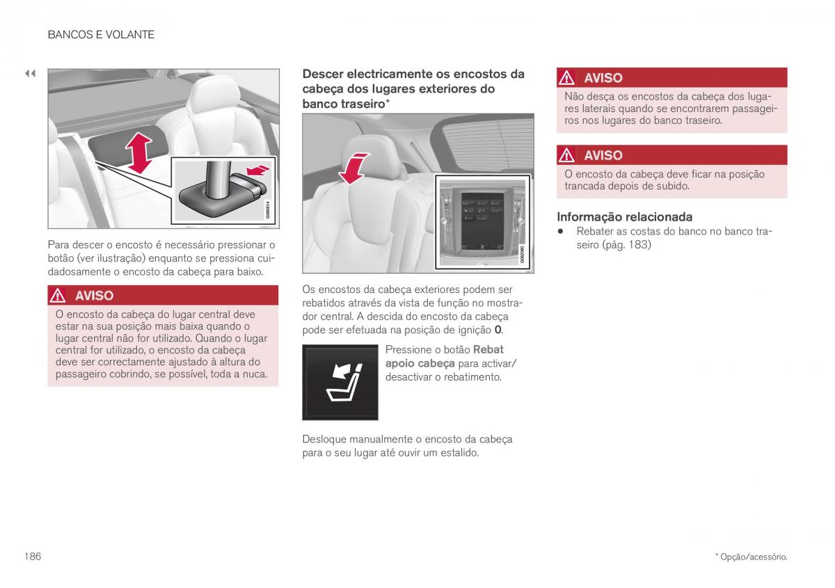 Volvo XC40 manual del propietario / page 188