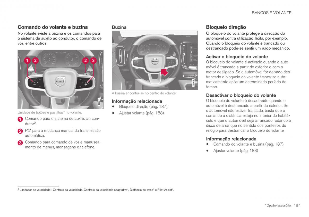 Volvo XC40 manual del propietario / page 189