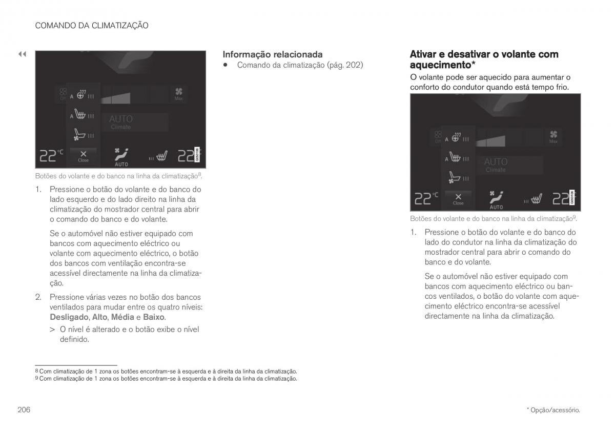 Volvo XC40 manual del propietario / page 208