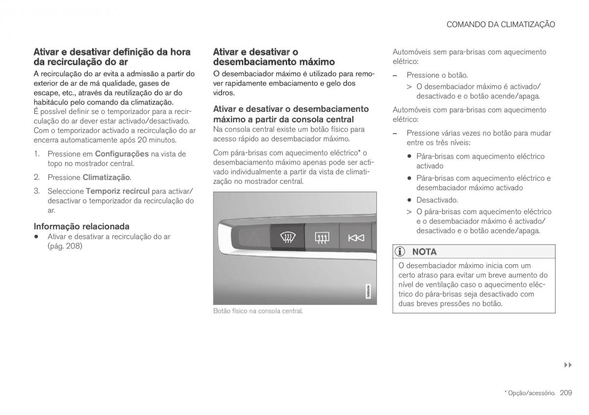 Volvo XC40 manual del propietario / page 211