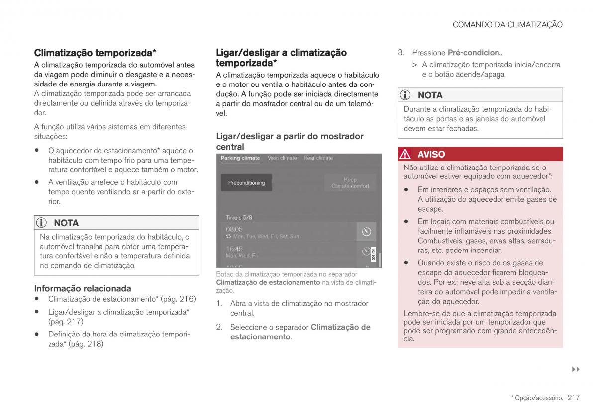 Volvo XC40 manual del propietario / page 219