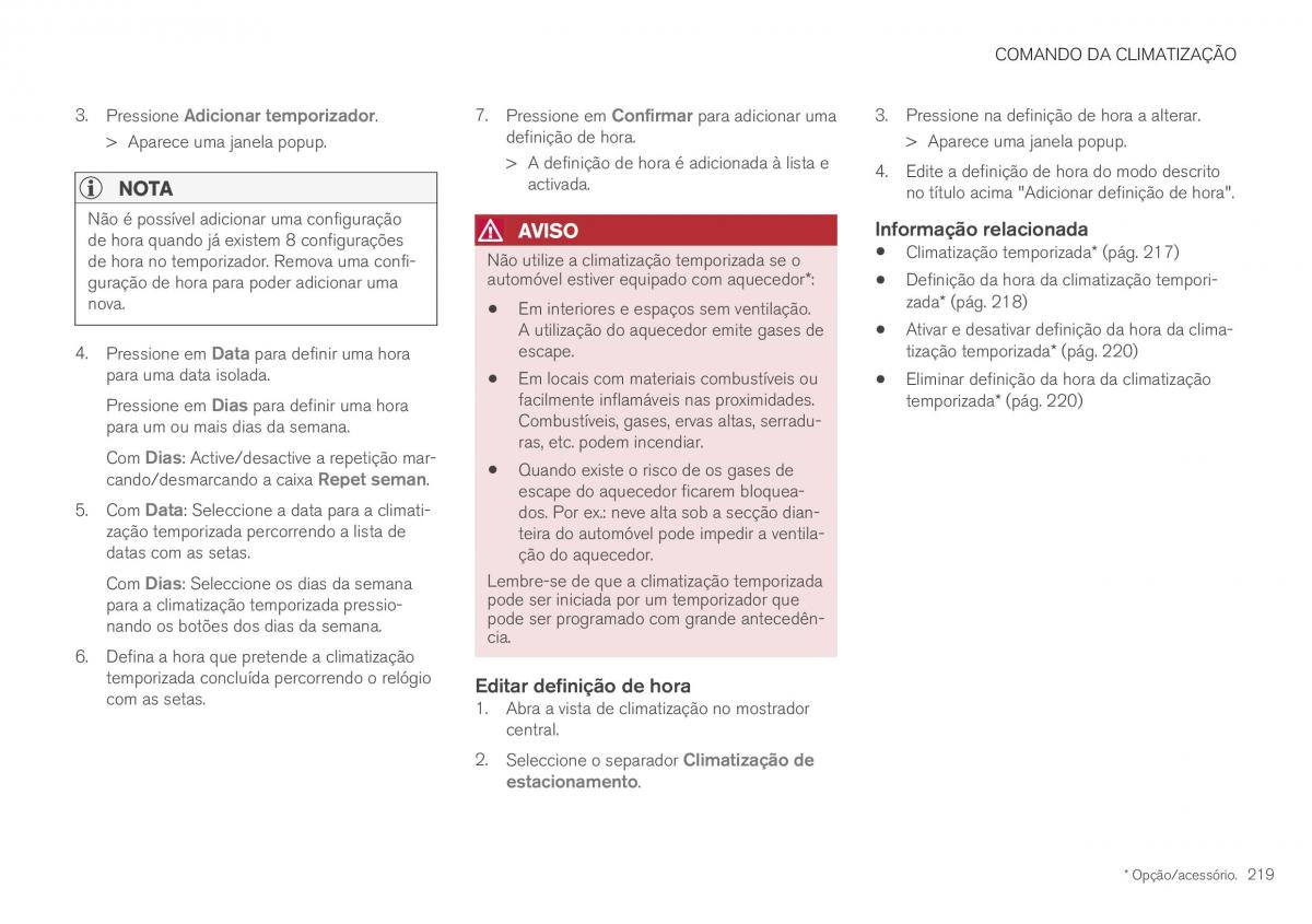 Volvo XC40 manual del propietario / page 221