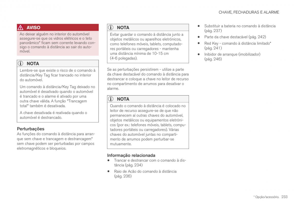 Volvo XC40 manual del propietario / page 235