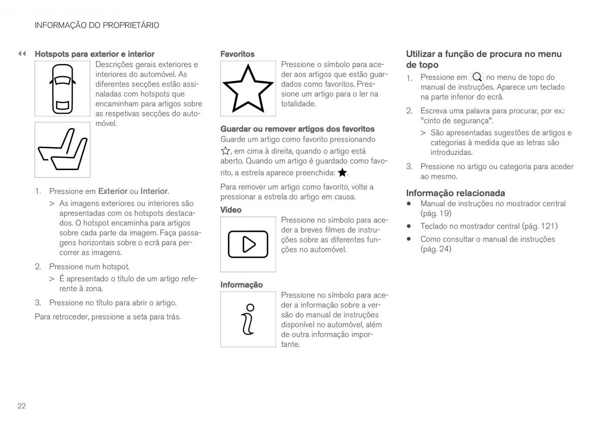 Volvo XC40 manual del propietario / page 24