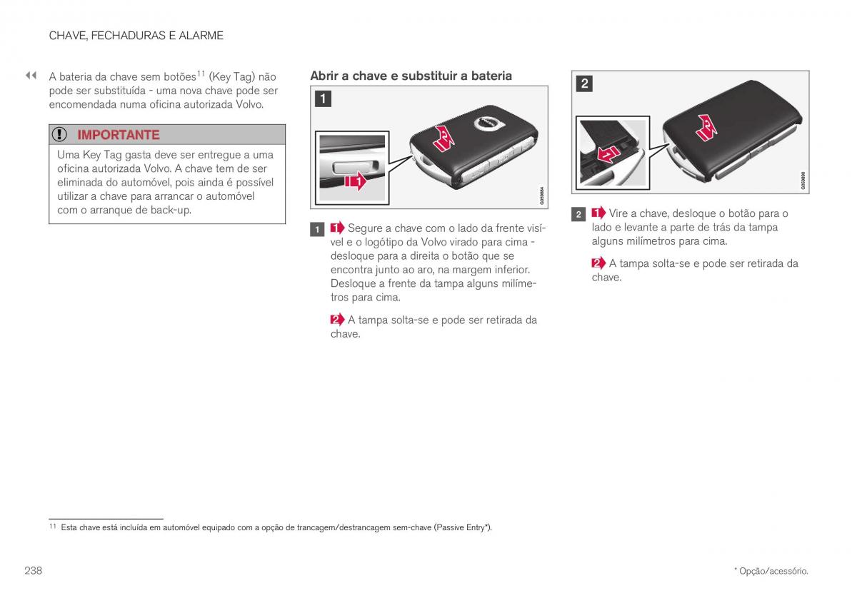 Volvo XC40 manual del propietario / page 240