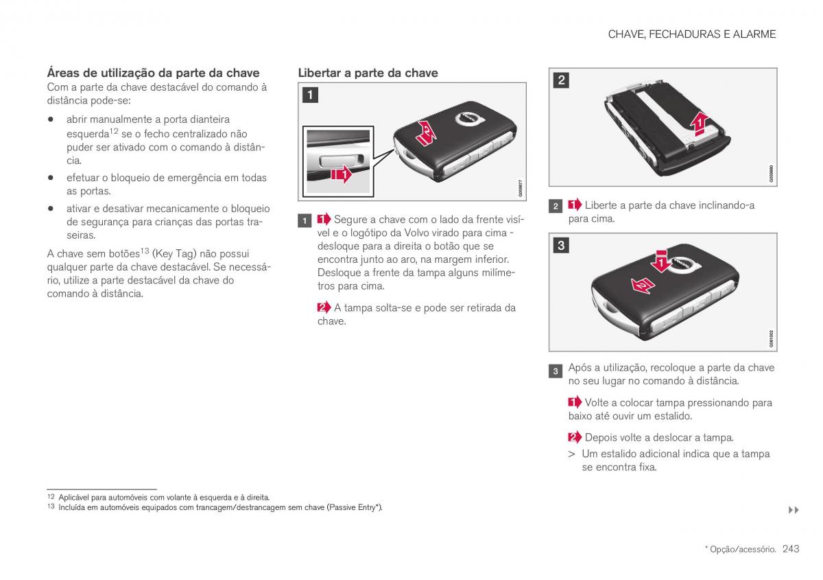 Volvo XC40 manual del propietario / page 245