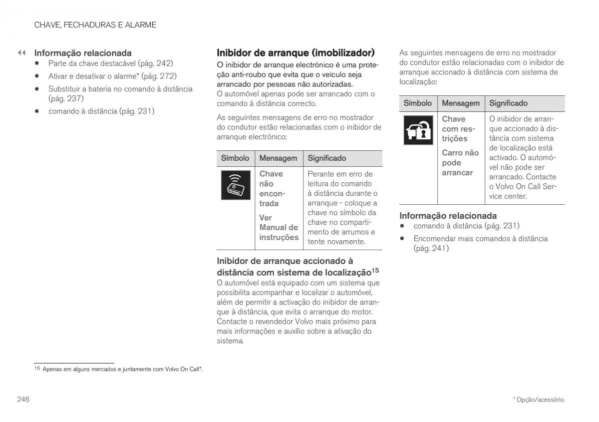 Volvo XC40 manual del propietario / page 248