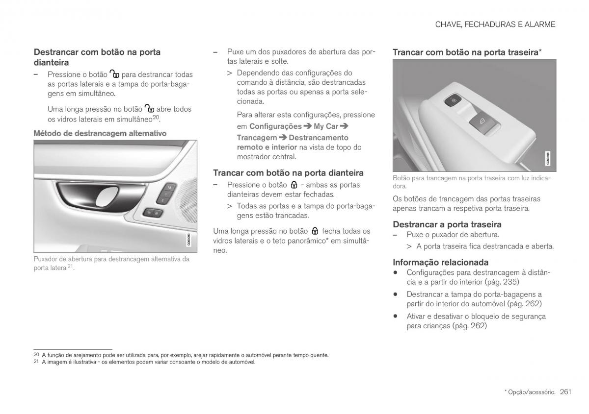 Volvo XC40 manual del propietario / page 263