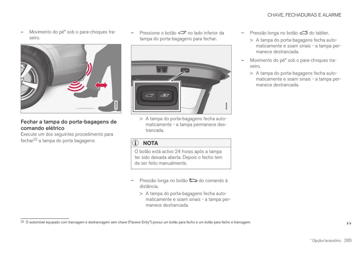 Volvo XC40 manual del propietario / page 267