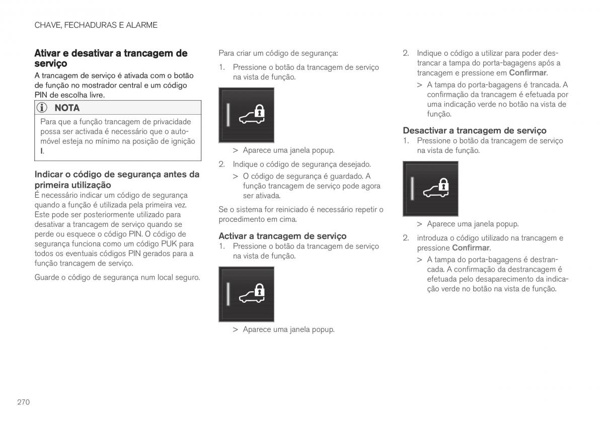 Volvo XC40 manual del propietario / page 272