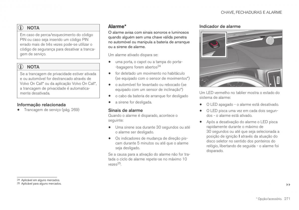 Volvo XC40 manual del propietario / page 273