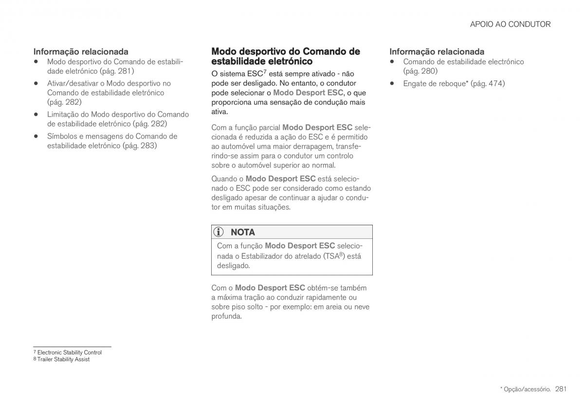 Volvo XC40 manual del propietario / page 283