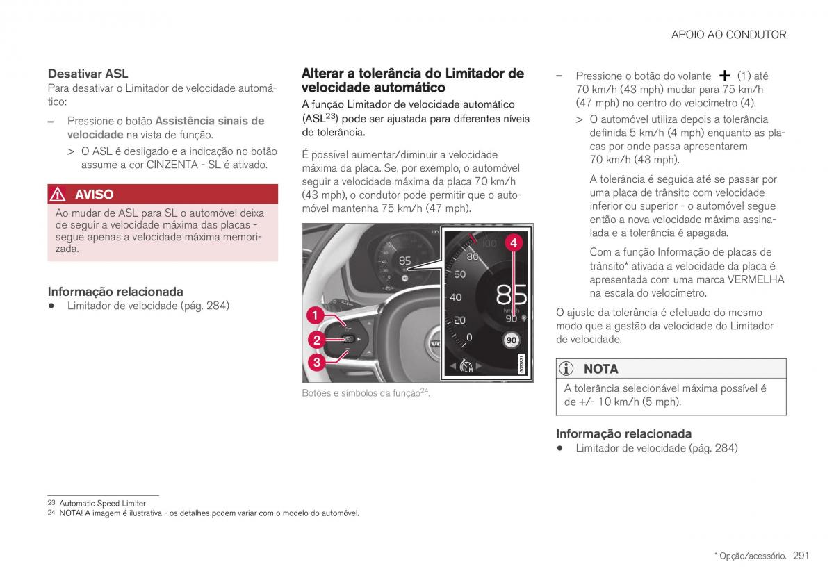 Volvo XC40 manual del propietario / page 293