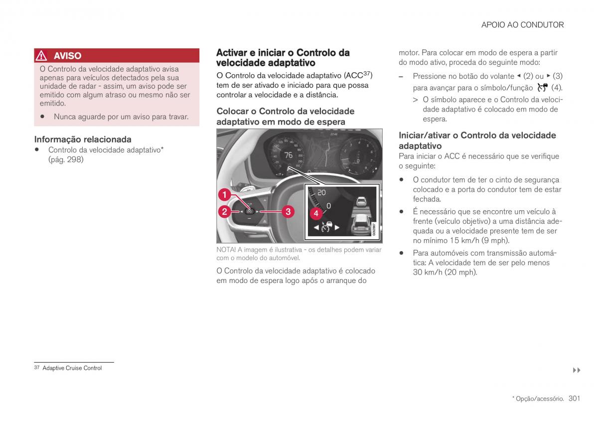 Volvo XC40 manual del propietario / page 303