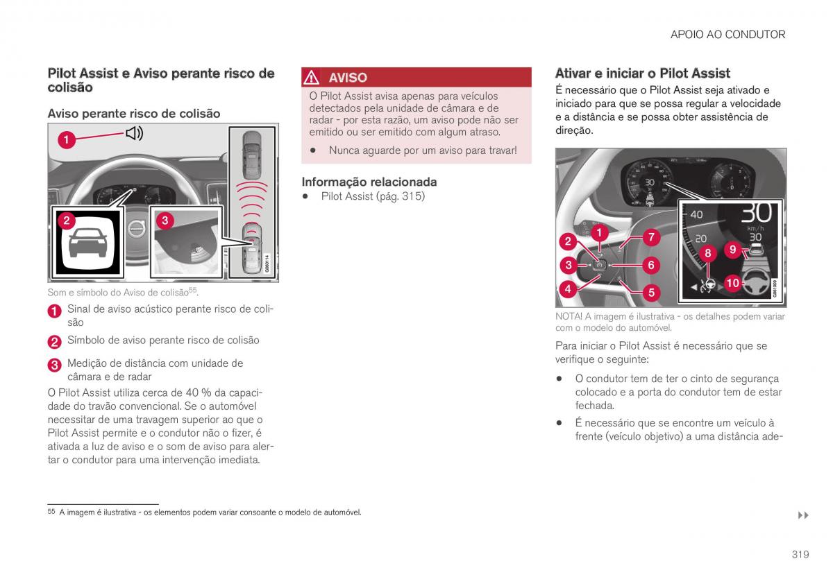 Volvo XC40 manual del propietario / page 321