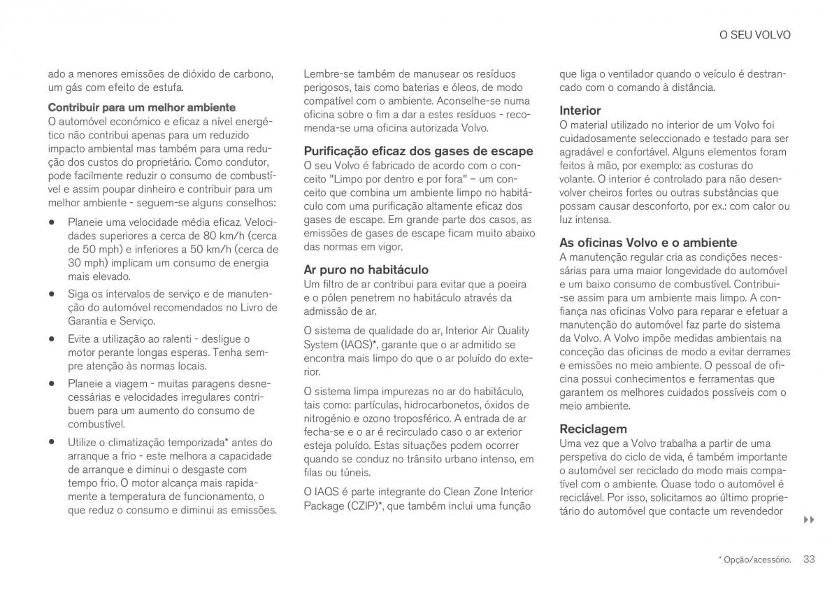 Volvo XC40 manual del propietario / page 35