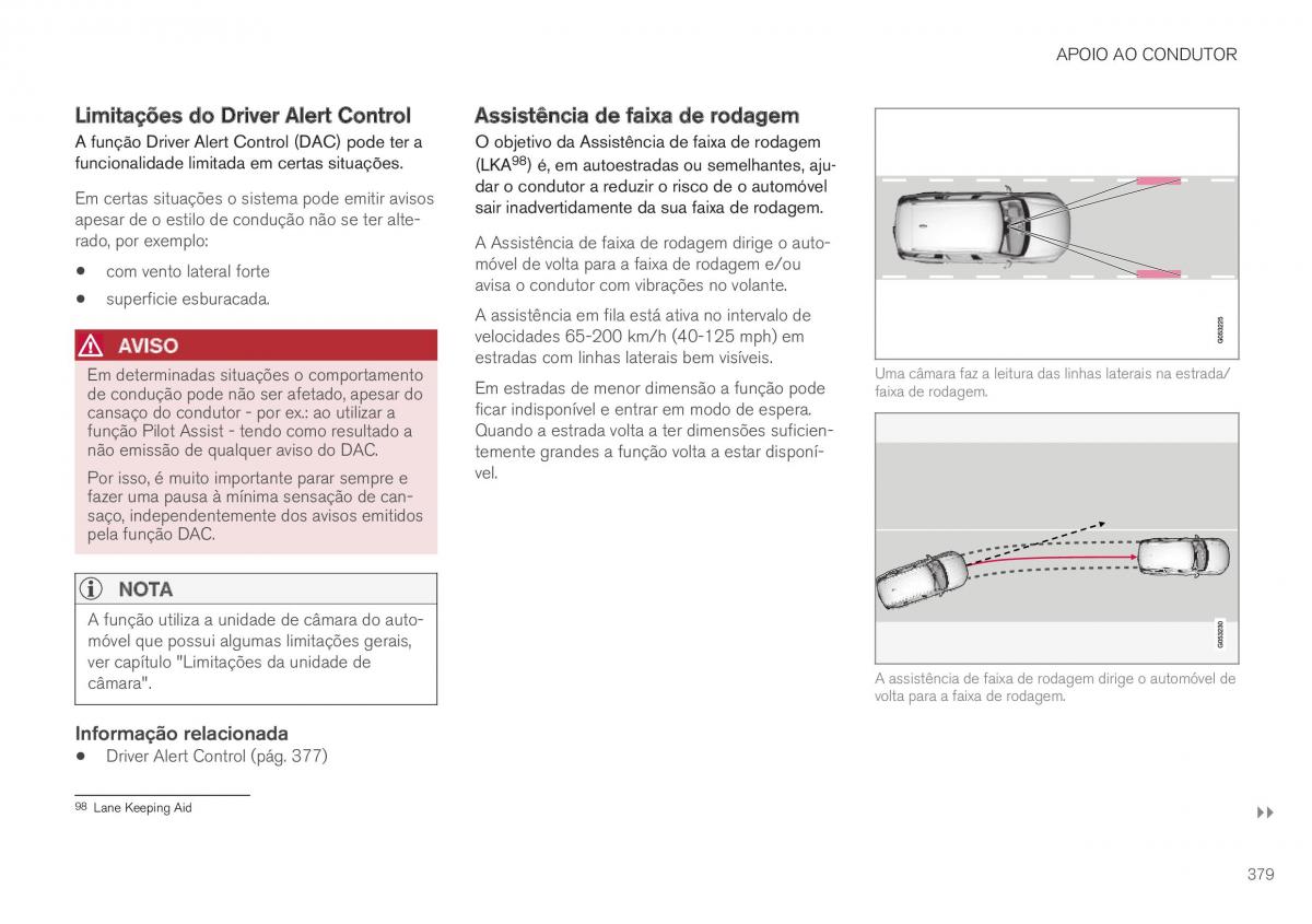 Volvo XC40 manual del propietario / page 381