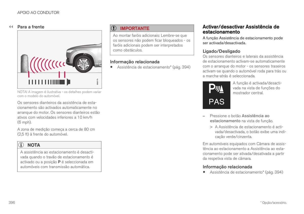 Volvo XC40 manual del propietario / page 398