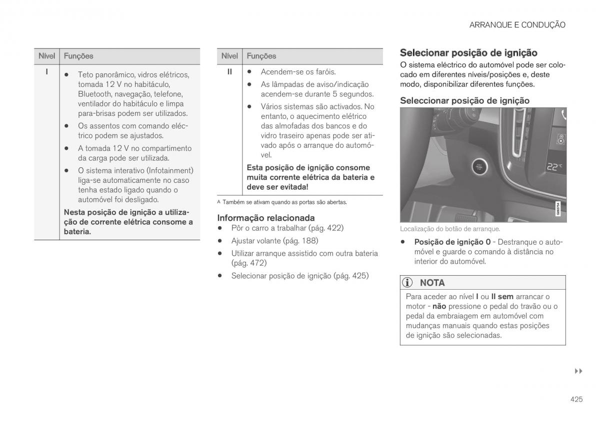 Volvo XC40 manual del propietario / page 427