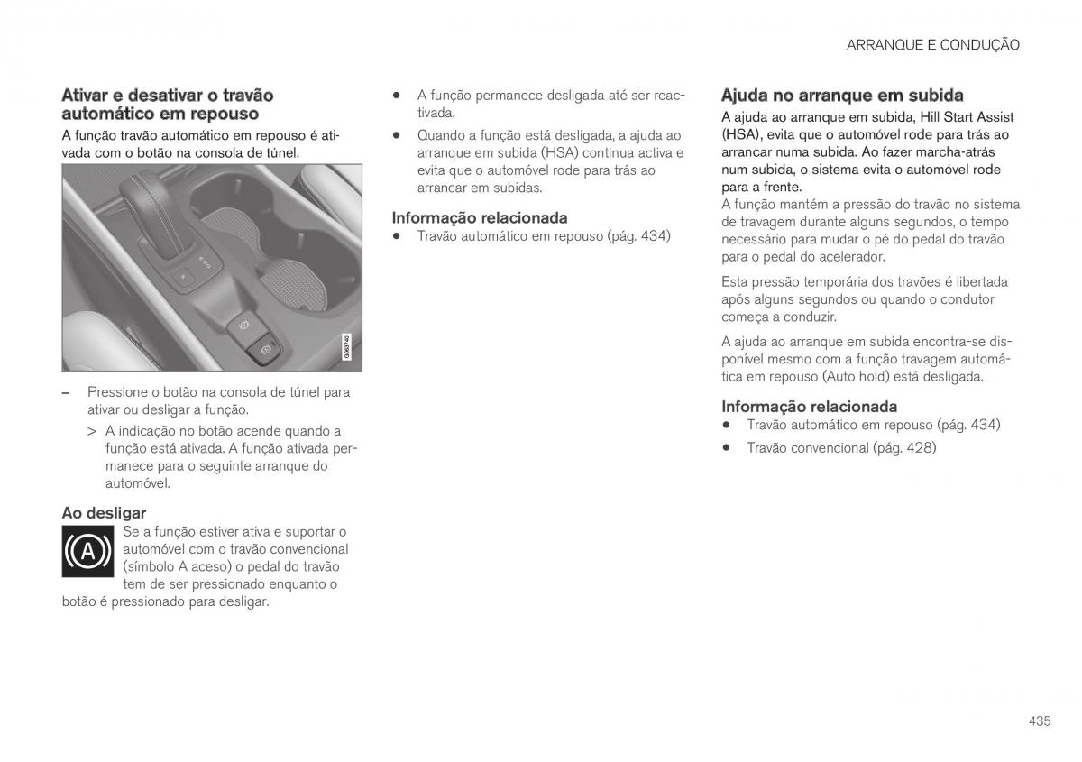 Volvo XC40 manual del propietario / page 437