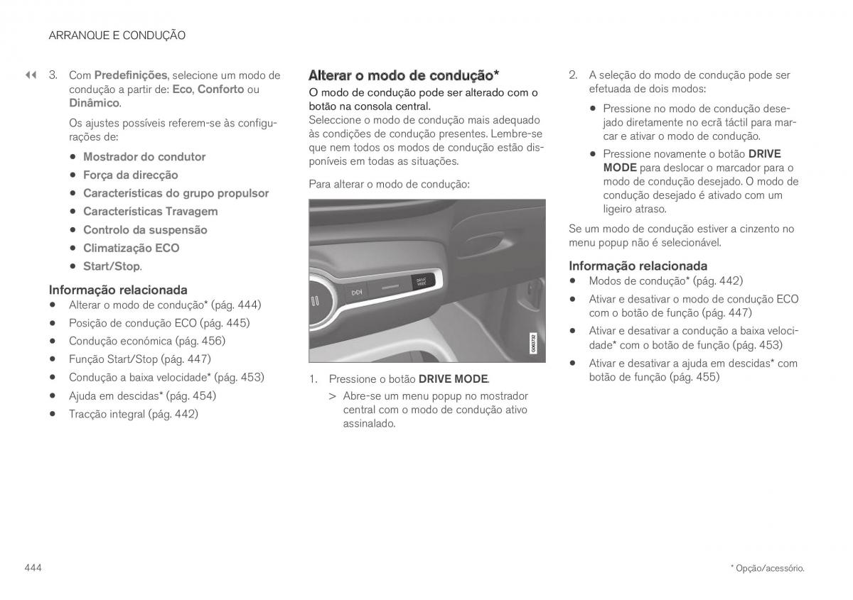 Volvo XC40 manual del propietario / page 446