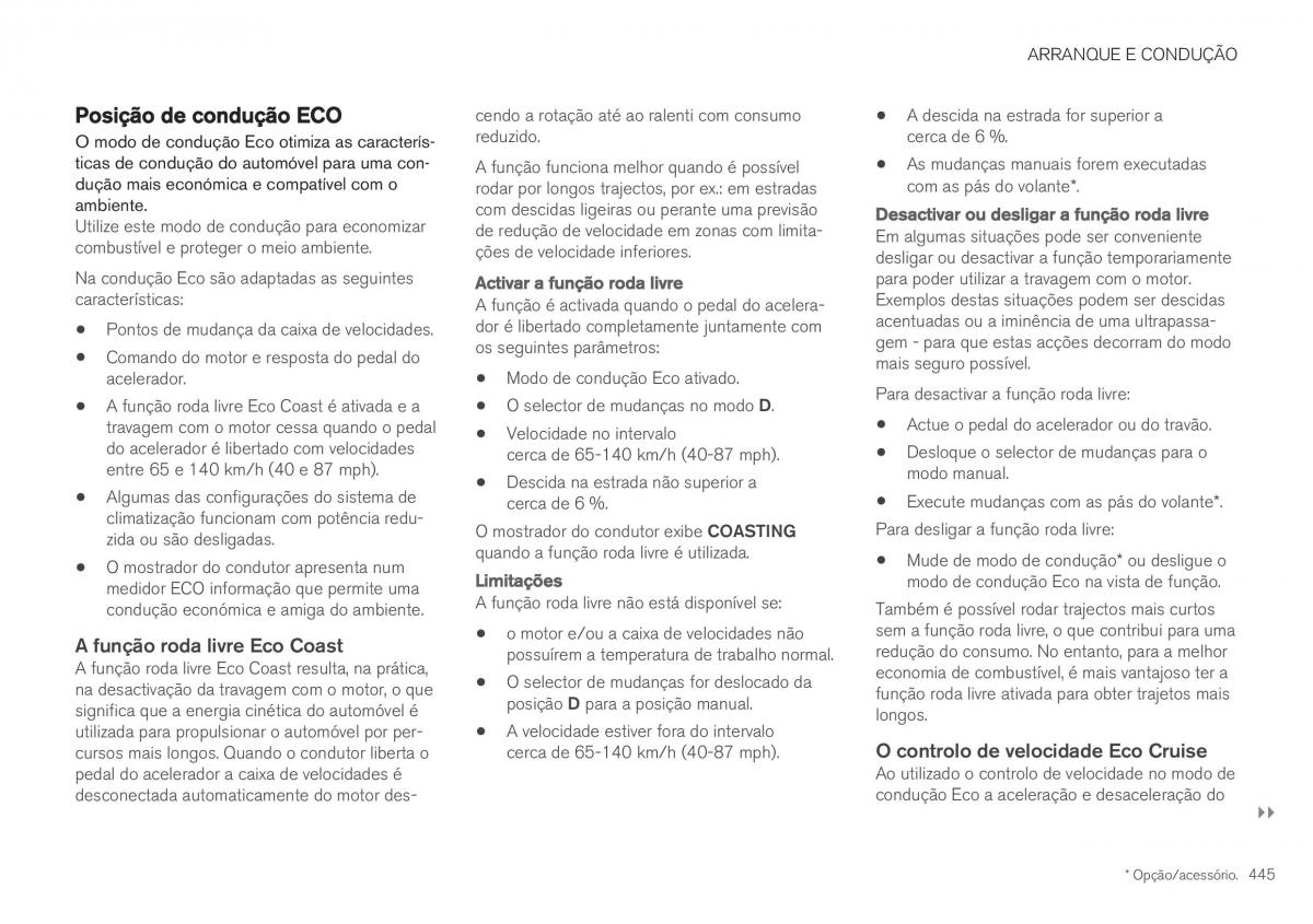 Volvo XC40 manual del propietario / page 447